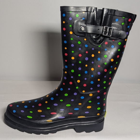 NEW Western Chief Womens Printed Tall Rain Boot Sz 8 - Picture 2 of 4